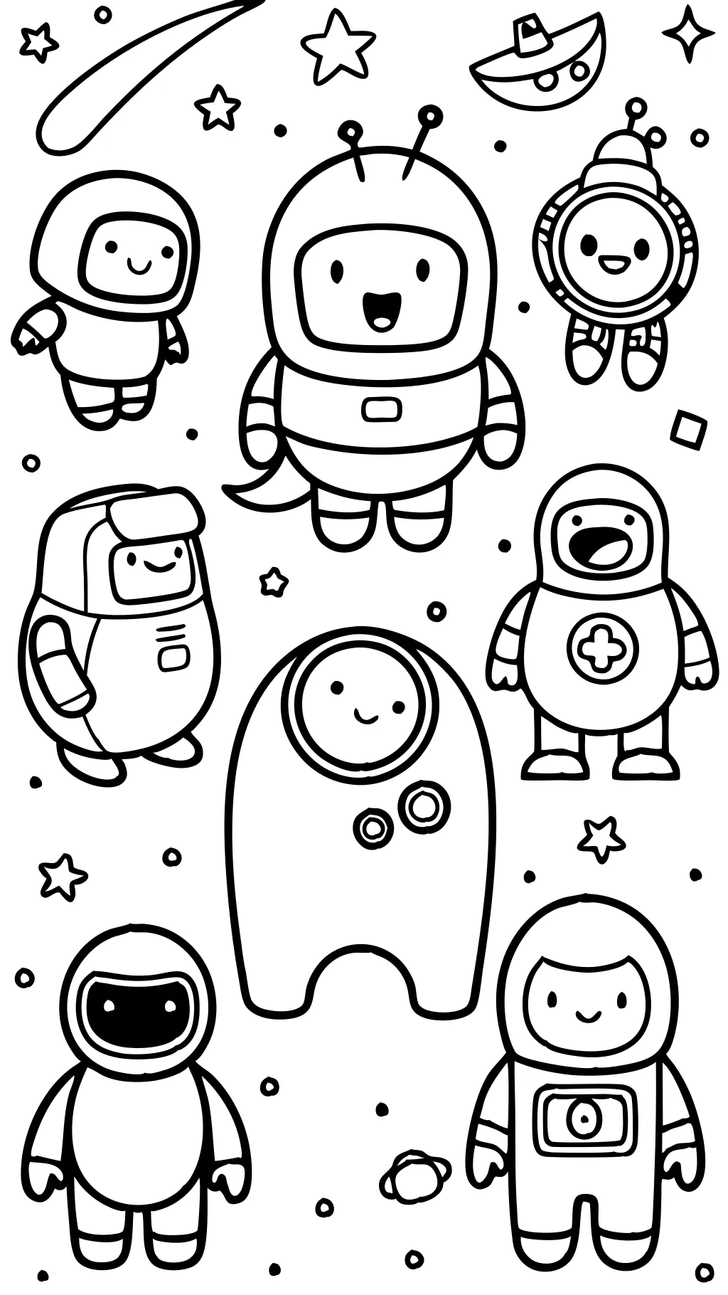 drawing among us coloring pages